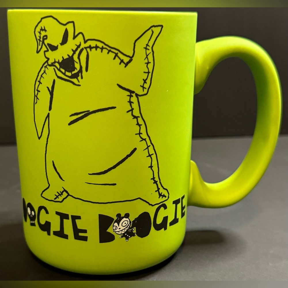 The Nightmare Before Christmas Oogie Boogie Soft Touch Coffee Mug Green NEW